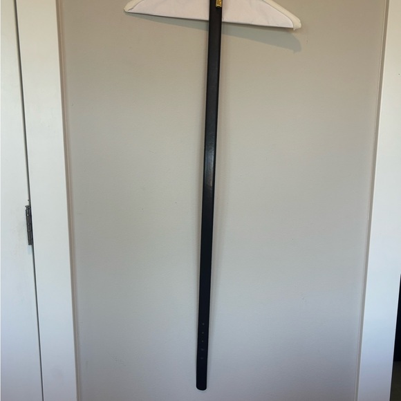 Chic Black and Gold Women's Black Leather Belt - Picture 4 of 4